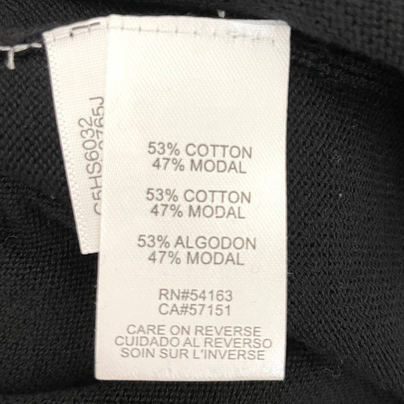 Calvin Klein Gold Stud Embellished Sweater In Black Size Medium - Picture 11 of 11